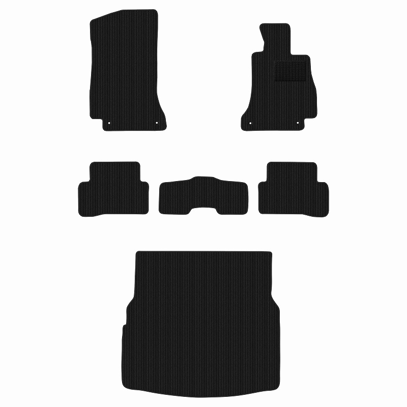 [優れた品質で安売りに挑戦]ベンツ Cクラス W205 フロアマット + トランクマット(ラゲッジマット) [3色から選択]