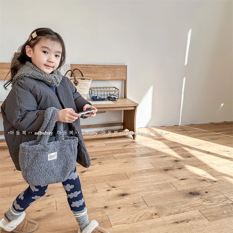 2024子供服冬服子供用新国標ダウンジャケット女の子冬型パンコート帽子付き