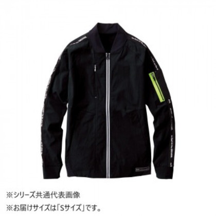 桑和 0388-00 長袖ブルゾン Sサイズ ブラック(4)