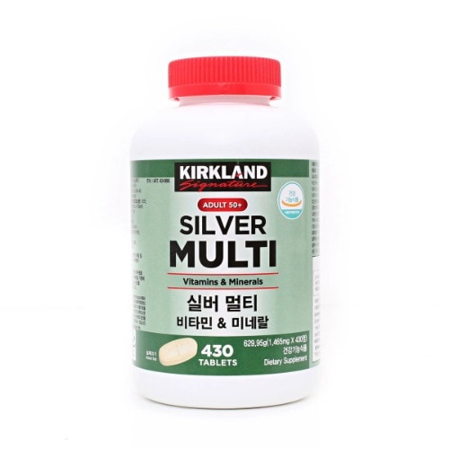 カークランドシグネチャーシルバーマルチビタミンミネラル1465mg x 430錠栄養剤誕生日祝日プレゼント健康管理