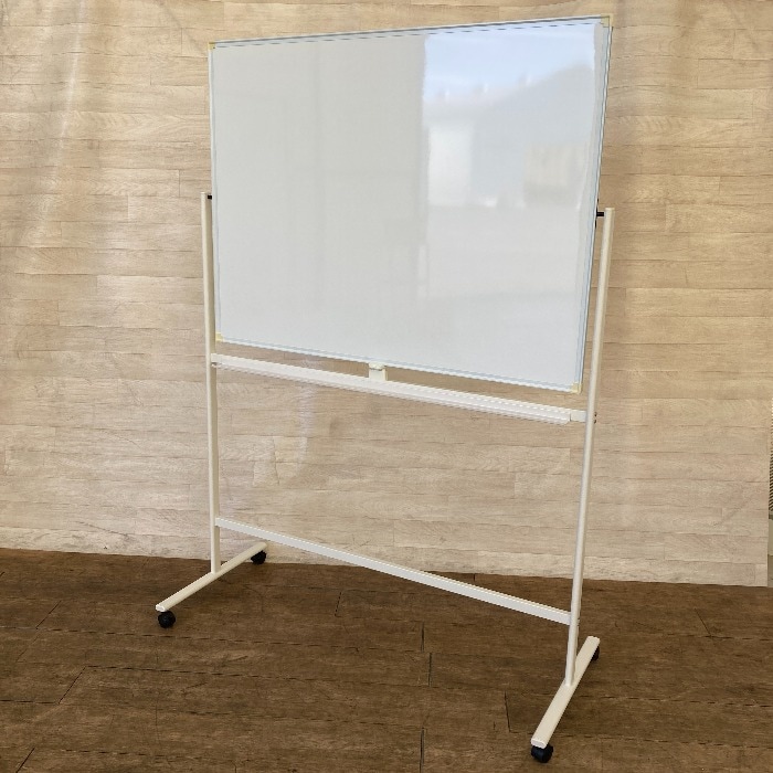 ホワイトボード 脚付き 両面 回転式 ホワイト ホワイトボード 両面 回転式 スタンド 脚付き 足付き 掲示板 オフィス