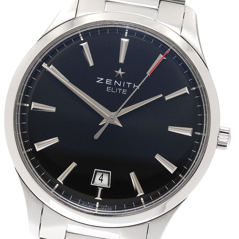 ゼニス ZENITH 03.2020.670/21.M2020 キャプテン エリート デイト 自動巻き メンズ 美品 箱付き_951118【中古】