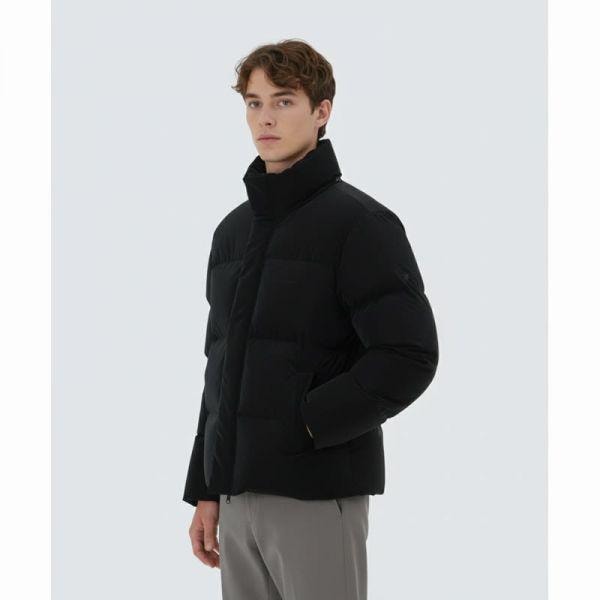 SNOWPEAK APPAREL シルキースタンドネックミドルジャケット S25WMTDJ28 ブラック