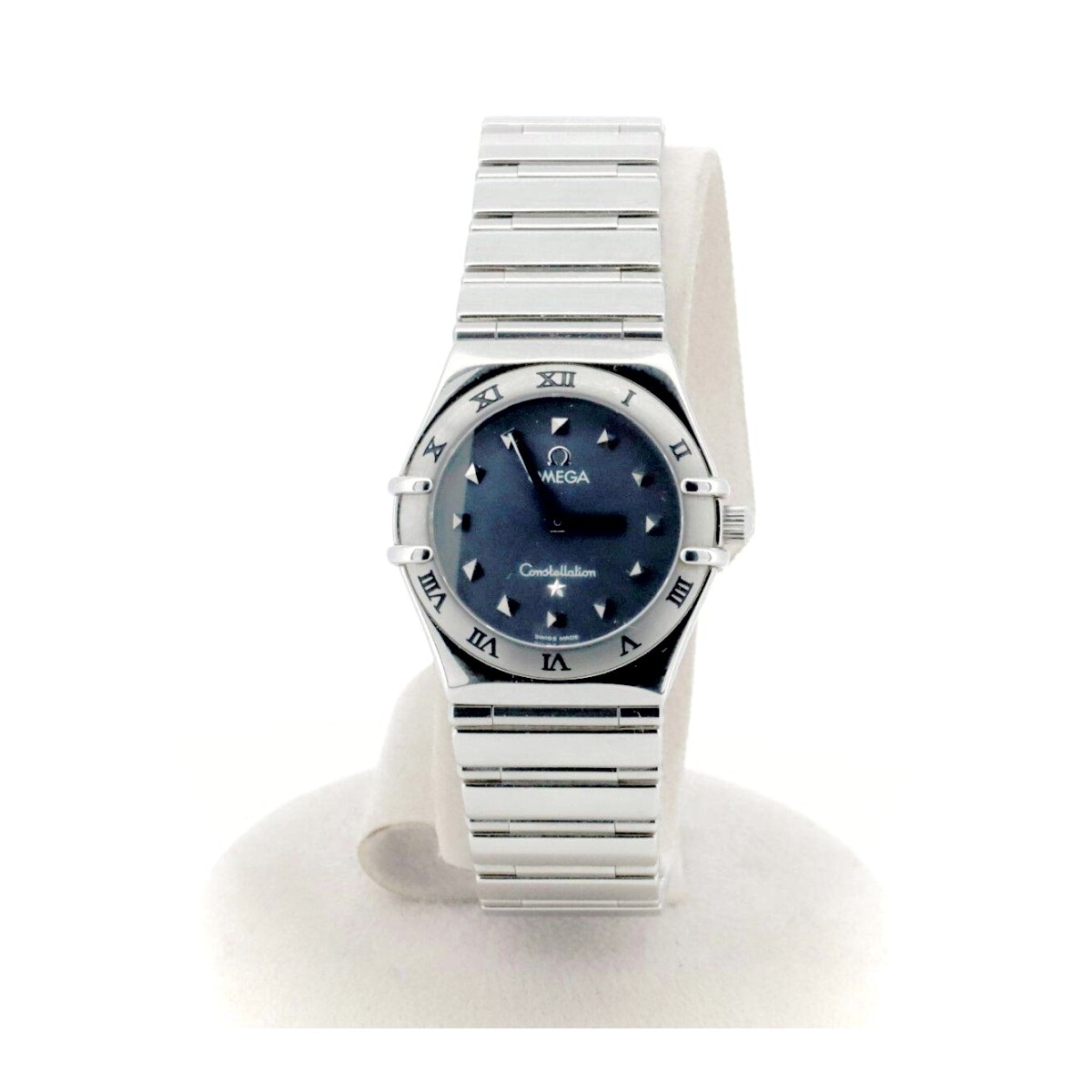 コンステレーションミニ 157.15100 マイチョイス レディース 腕時計 グレー クォーツ シルバー OMEGA 質屋出品