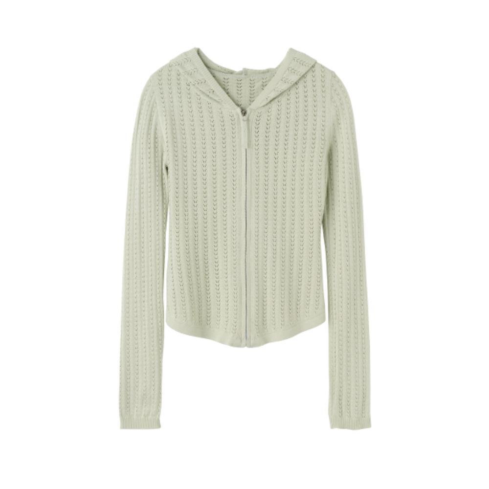 スカルプター Eyelet ZipUp Hoodie Pale Mint SC24S113MT