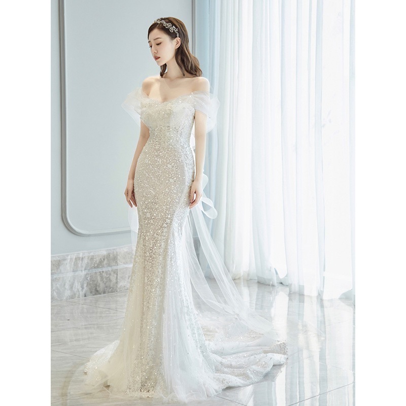 上品パーティードレス2024 人気 新作 高級感 気質 フレンチヴィンテージ ボートネック 結婚式 演奏会 発表会 卒業式 成人式 同窓会 ドレスワンピース 花嫁ロングドレス 結婚式ワンピース