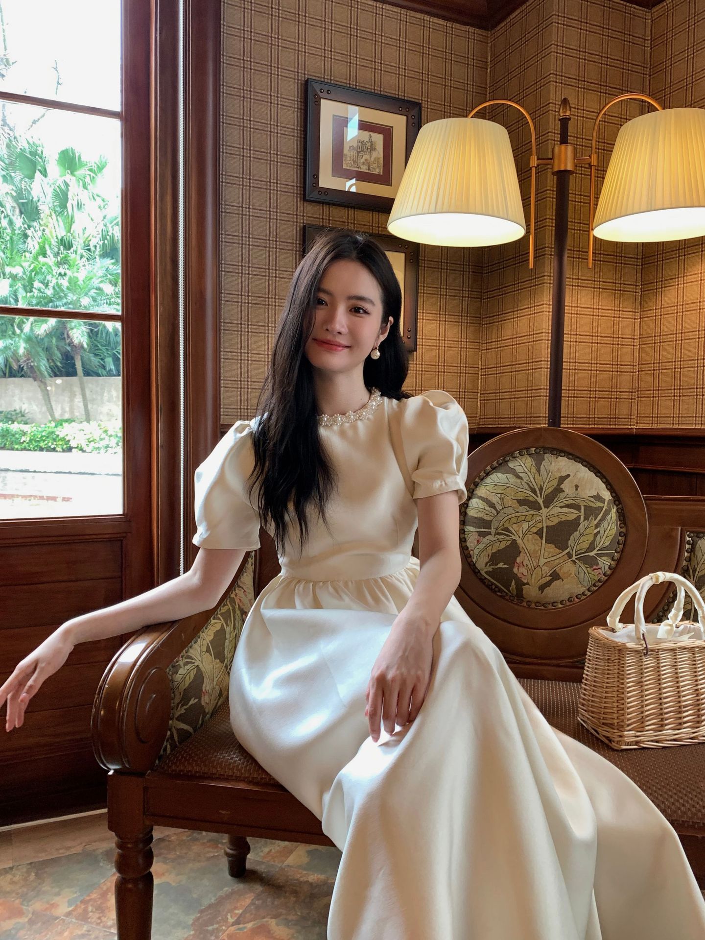 起爆フランス名媛サテンワンピース女性ウエスト気質ロングスカート82105