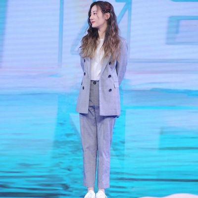 チェック柄セットアップ セットアップ ジャケット ストレートパンツ ロング ロング丈 袖あり 長袖 Vネック 襟付き ハイウエスト 前開き 上下セット 2点セット ツーピース かわいい 大人可愛い