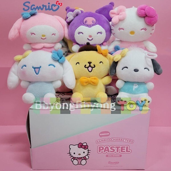 サンリオ パステル バッグハンガー 人形 13cm 1箱（6個）