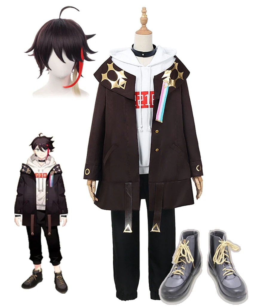 追加可能 ウィッグ靴 コスプレ衣装 風 さえぐさあきな にじさんじ所属 三枝明那 VTuber バーチャルYouTuber