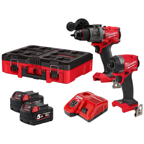 [正規店 最長3年保証] M18 FUEL パワーパック（振動ドリル インパクトドライバー） M18 FPP2A3-502P JP パックアウト 充電器 バッテリー