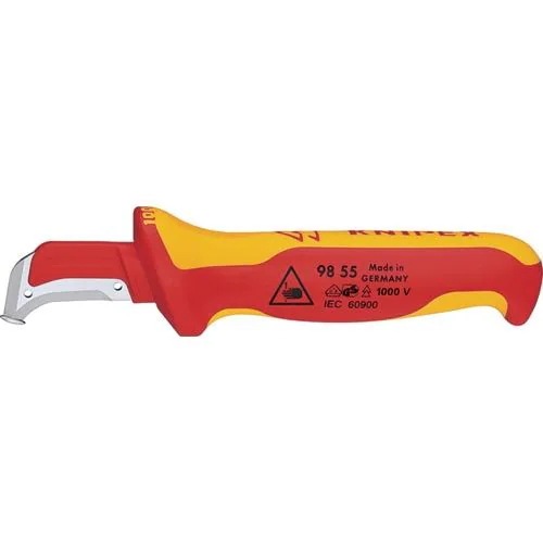 【メーカー直送品】KNIPEX 絶縁電工ナイフ 155mm 9855