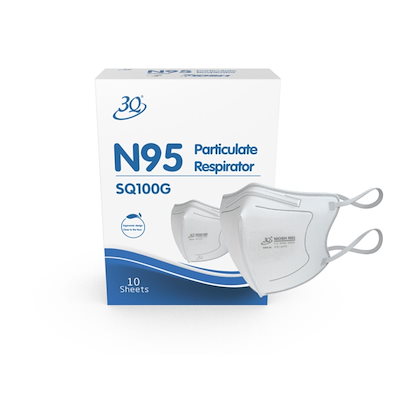 他サイト： NIOSH基準N95折畳型 立体マスク 「個包装」 10枚+ カップ型プレゼントの商品画像