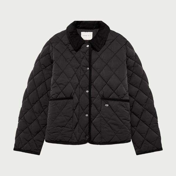 HC04 ライトウェイトカラーキルティング女性ライトウェイトカラ―キルティングジャンパー_ブラック 10 (S41556921)