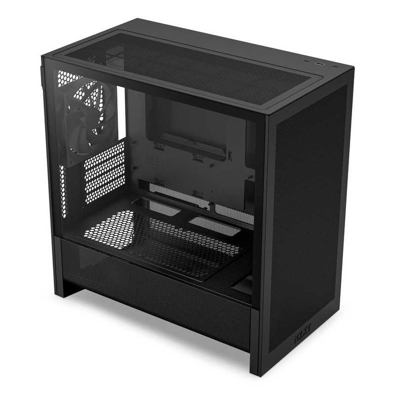 NZXT　PCケース [MicroATX / Mini-ITX] H3 FLOW ブラック　CC-H31FB-01