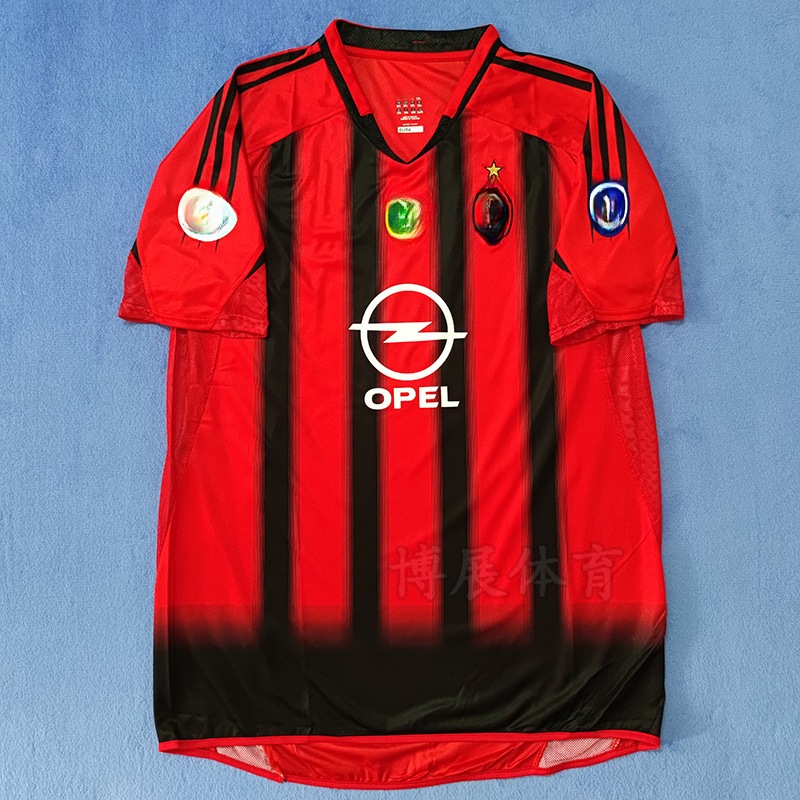 0405acホーム半袖サッカーユニフォームno. 22 Kakashepchenko Martini Retro Jersey Set