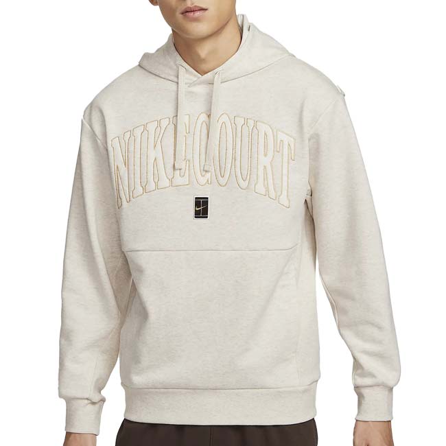 日本サイズ ナイキ(NIKE) 2024 HO メンズ コート Dri-FIT ヘリテージ フリース 長袖フーディ パーカー FQ2094-104LOブラウン×Pアイボリー(24y11mテニス)