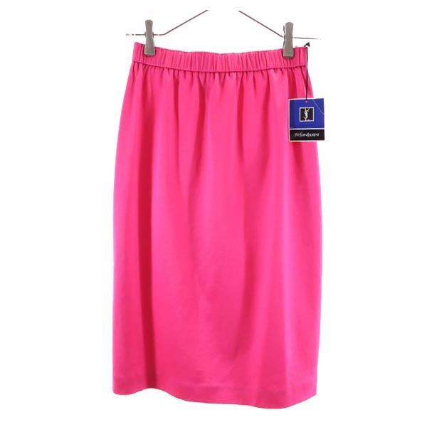 未使用 ミディ丈 タイトスカート 9 ピンク レディース 古着