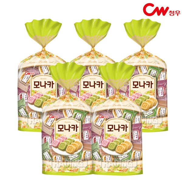 cw 青牛総合 モナカ 400g x5 さつまいも 緑茶 もち米 伝統菓子 韓菓 おやつ