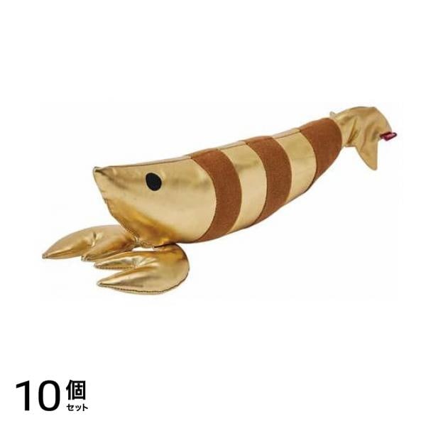 ペティオ 猫用おもちゃ けりぐるみ 1個入 (ゴールドエビ) 10個セット