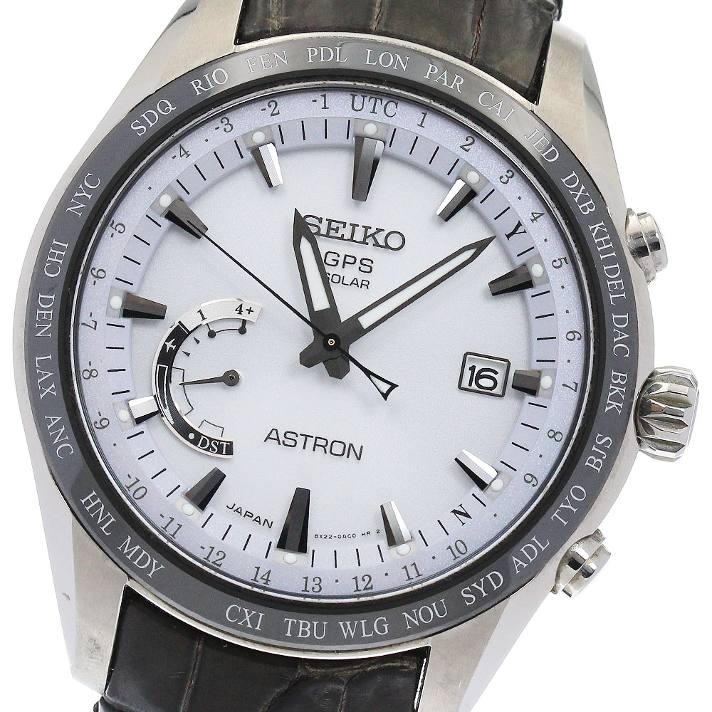 セイコー SEIKO SBXB093/8X22-0AG0-2 アストロン デイト ソーラー電波 メンズ 良品 保証書付き_887425【中古】