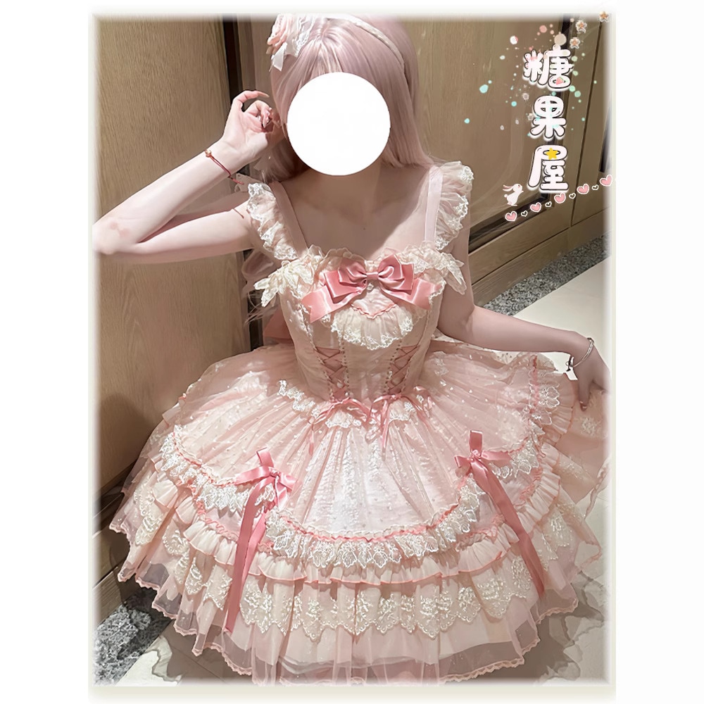 jsklolita ロリータ lo スカート フレンチバレエスタイルドレス