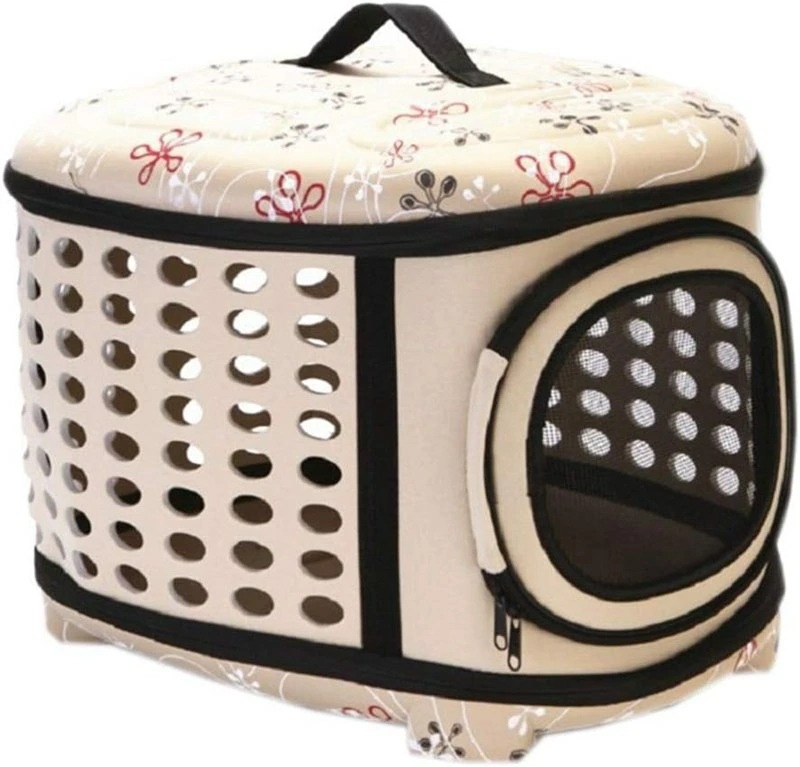 キャリーバッグ 猫 小型犬 EVA 45x38x32cm 7.5kg 通気性 折りたたみ 携帯便利 軽量 キャリーケース キャリーコンテナ ケージ キャリー カート ペット手提げバッグ ジョギング/病