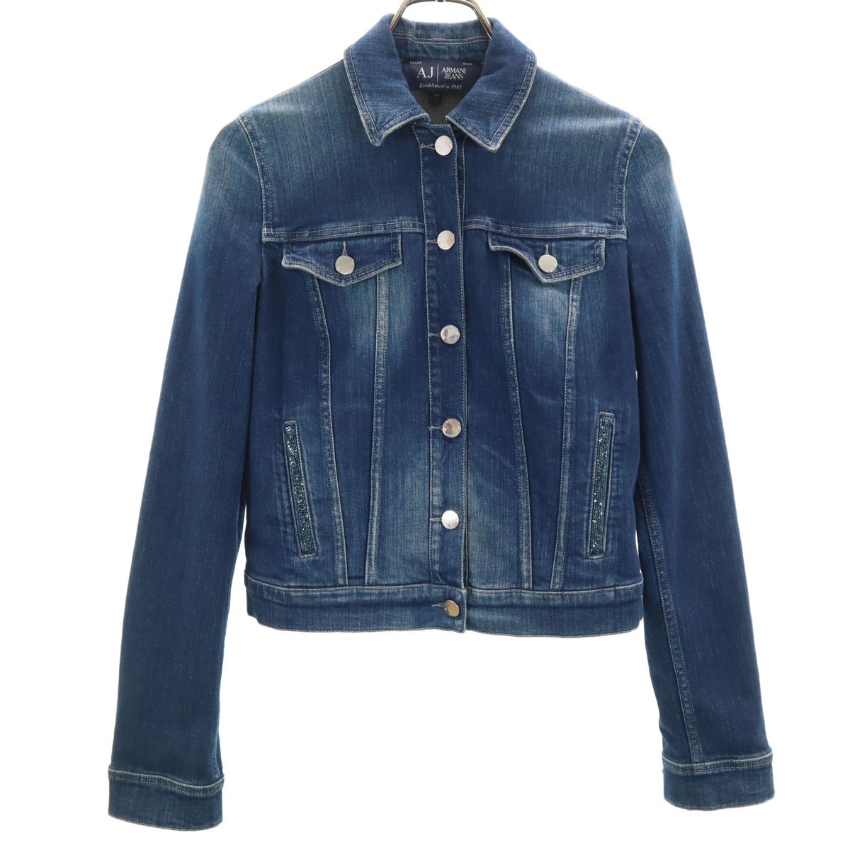 ARMANI JEANS アルマーニジーンズ デニムジャケット 40 レディース 古着