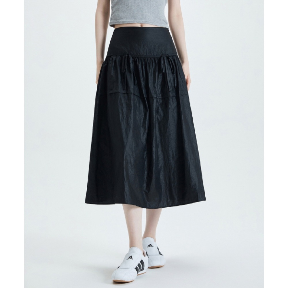MIXXO リボンロングフルスカート_miwwhf961G