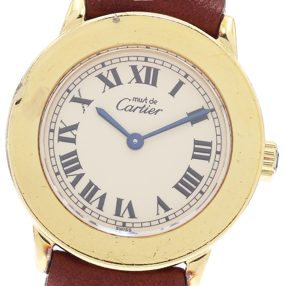 カルティエ CARTIER W1008743 マスト ロンド SM クォーツ レディース _894297【中古】