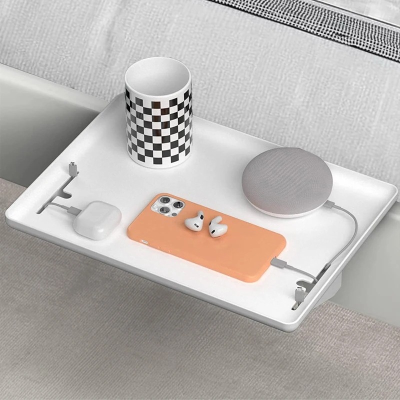 フック付きベッドサイド収納棚,ベッドサイドテーブル,折りたたみ式家具,パンクベッド,組織,モバイルラック,寮の家庭用