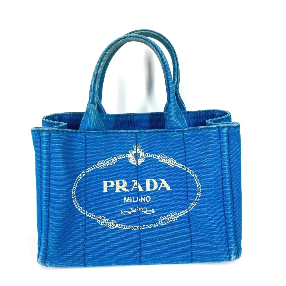 ハンドバッグ カナパ ミニ ロゴ カバン 2WAYバッグ ショルダーバッグ 斜め掛け キャンバス ブルー