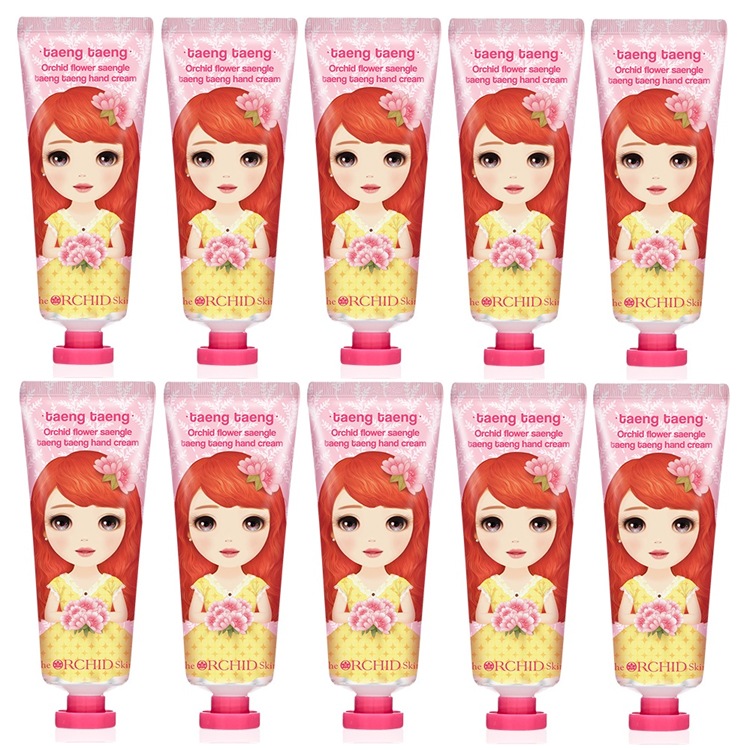 オーキッド フラワー セングル テンテン ハンドクリーム 60mlｘ10個/韓国コスメ/Saengle taeng taeng/ハリケア