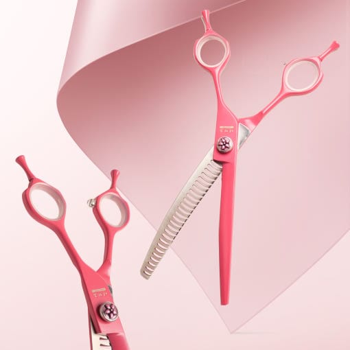[韓国公式/正規品] アキズ APS-7026C 愛着 専門家用 ピンク マジック 髪の毛はさみ 愛犬 美容はさみ 19,530円