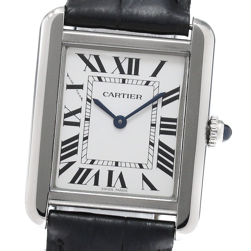 カルティエ CARTIER WSTA0030 タンクソロSM クォーツ レディース 保証書付き_960881【中古】