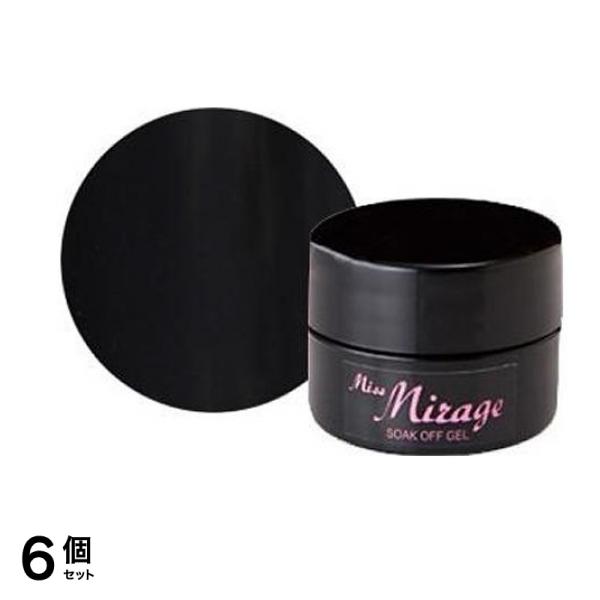 Miss Mirage(ミスミラージュ) ソークオフジェル ミルフィーユ セクシーブラック S57S 2.5g 6個セット
