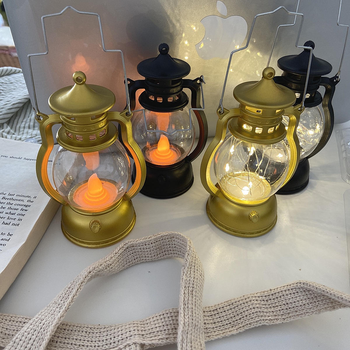 正規代理店 ins韓国風の復古の小さいランプの電子のろうそくの明かりLED小さい馬灯のアイデアは装飾して贈り物の その他