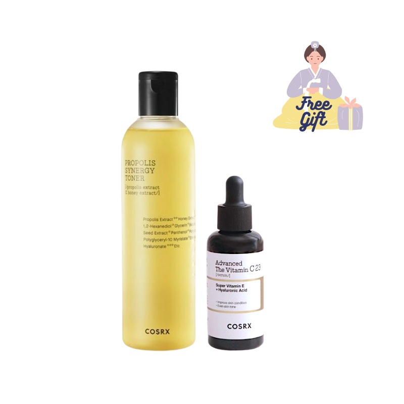[COSR]　フルフィット プロポリスシナジートナー 280ml ＋ザビタミンC23セラム2世代 20ml　保湿力/肌バリア/うるツヤ/化粧水トナー/ハチミツ/肌荒れ/ニキビ/美容液/化粧水
