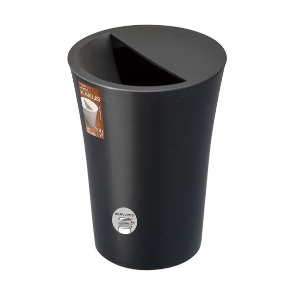 (まとめ) 新輝合成 ユニード カクス 丸型 C-30 7.3L ブラック 02018-7 1個 (×5セット)