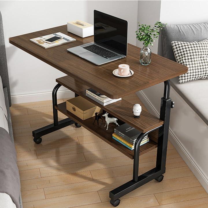 2枚購入で100円OFFデスク 机 pcデスク パソコンデスク 昇降式テーブル 作業台 勉強机 サイドテーブル おしゃれ ベッドサイドテーブル つくえ 高さ調節デスク 折り畳みテーブル キ