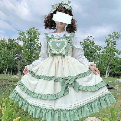 ロリータ洋jskキャミソールワンピースロリータワンピース韓国ファッションッ