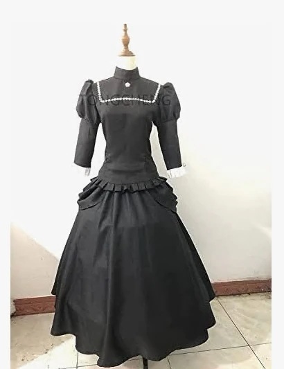 家永カノ 黒いドレス コスプレ衣装
