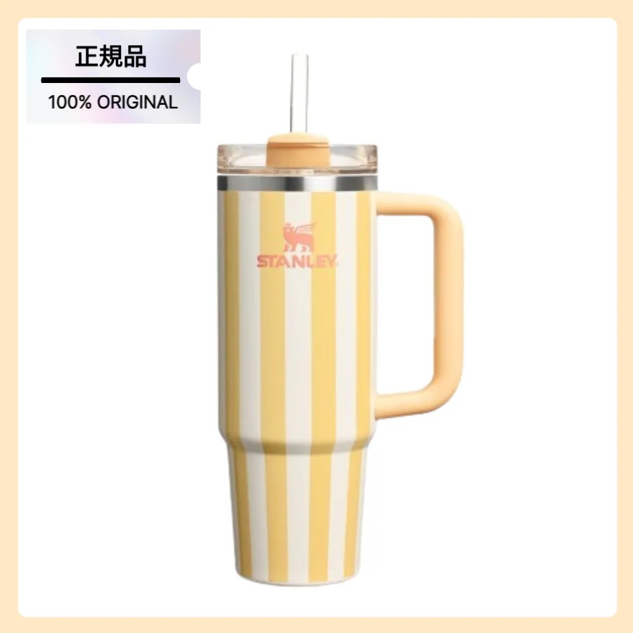 【正規品】クエンチャー H2.0 フローステート タンブラー 887ml (バターストライプ)