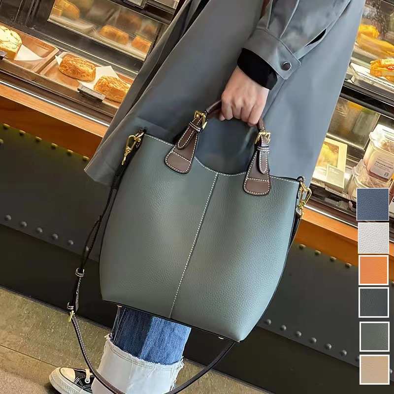 【即納 品質保証】本革 韓国 バケツバッグ ショルダーバッグ レディース 2wayバッグ 斜めがけバッグ トートバ ッグ 大容量 バッグ 通勤 肩ベルト調節可能 カバン バック 斜め掛け 母の日