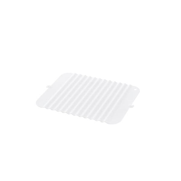 (まとめ) シンクマット 流し台マット 約幅31.9cm S ホワイト 20個セット 耐熱温度200度 シェリー 立てて乾かせる シリコン