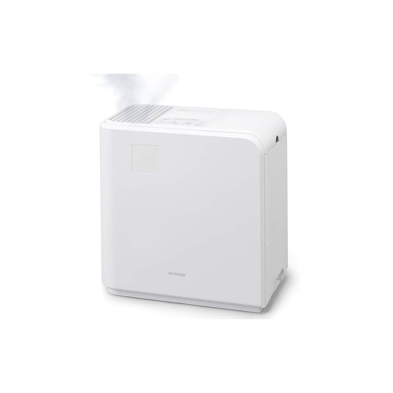 【即納】アイリスオーヤマ 加湿器 大容量 スチーム式(加熱式) 気化式 ハイブリット式 加湿量 700ml タンク容量 5L 19畳 7時間連続加湿 卓上 デスク用 加湿表示あり HVH-700R1