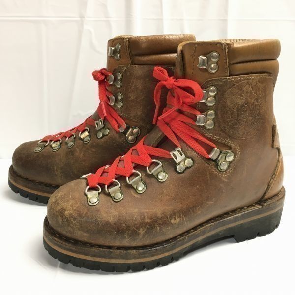 Vintage ！MEINDL　マインドル　高級本革　トレッキングブーツ　size4.5ブラウン/茶/BROWN雪山　重登山/メンズ/mens Boots/Shoes菅NO.WU7