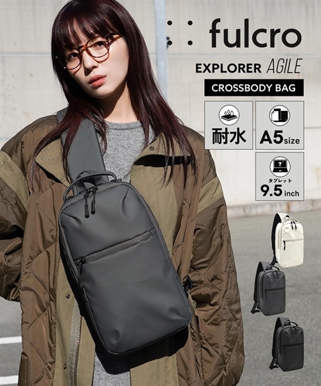 ショルダーバッグ fulcro フルクロ Explorer 耐水クロスボディショルダーバッグ アジャイル Ｂ５対応