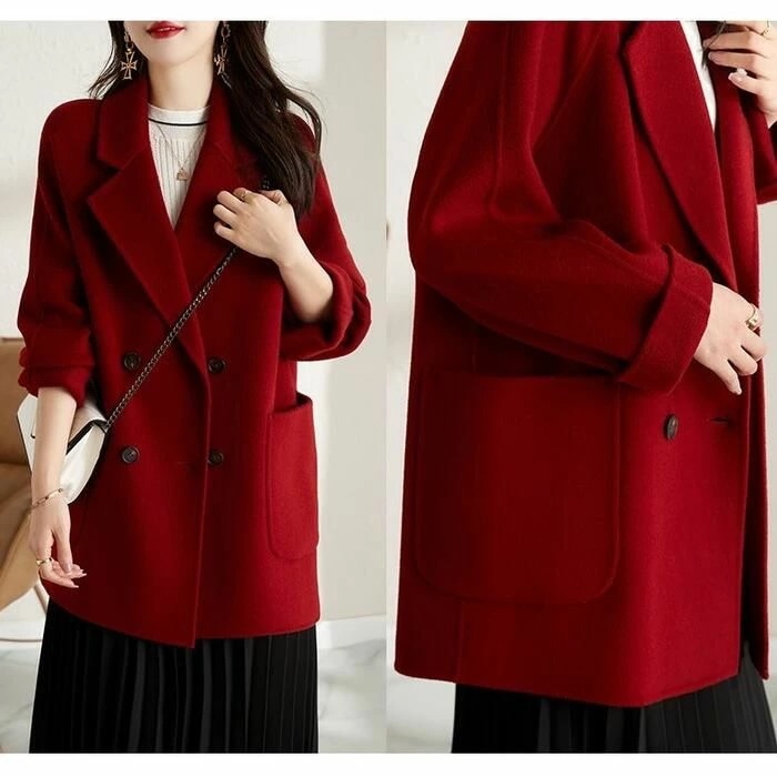 レッド カジュアル 50代 冬 40代 ジャケット 赤 トラッド テーラード アウター シンプル コート ブラック 秋 ゆったり 羽織り チェスタコート エレガント 春 体型カバー 黒 30代 フ