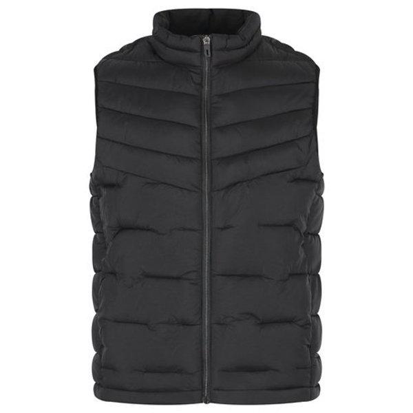 メンズ冬ハイネックウェルロンジップアップベストパディング DD-VEP-K4WMV901-ブラック